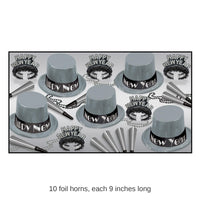 New Year's Eve Simply Silver Party Kit for 10