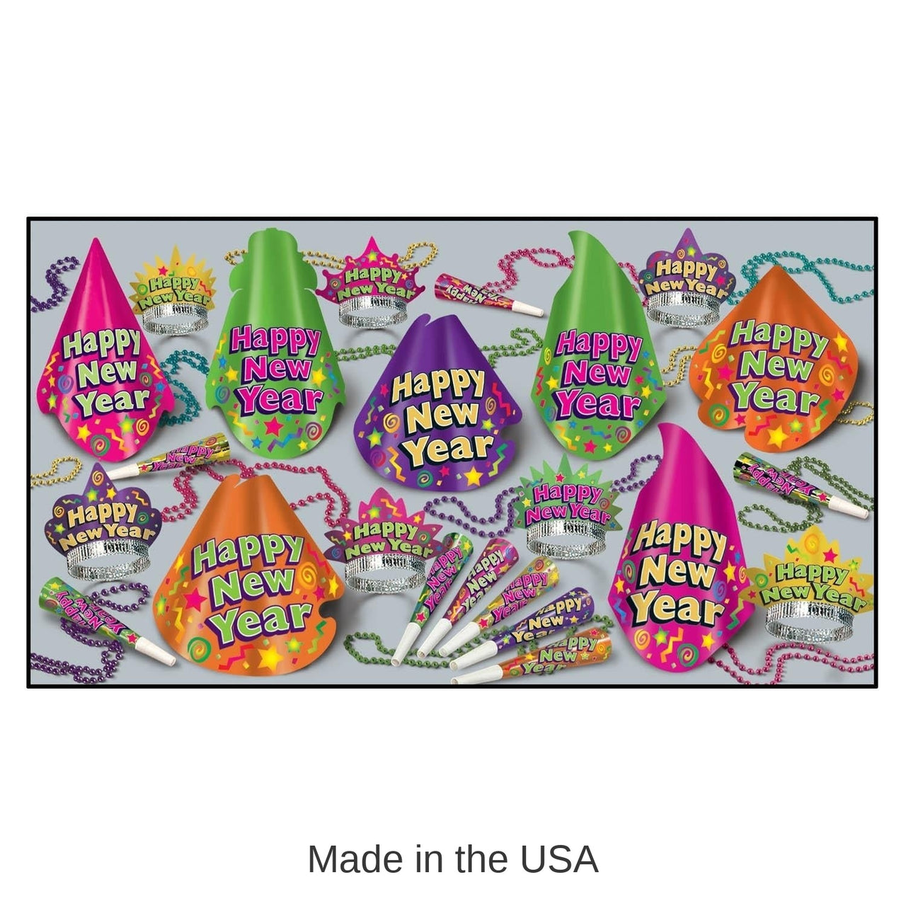 Color-Brite New Year's Eve Party Kit for 50 People