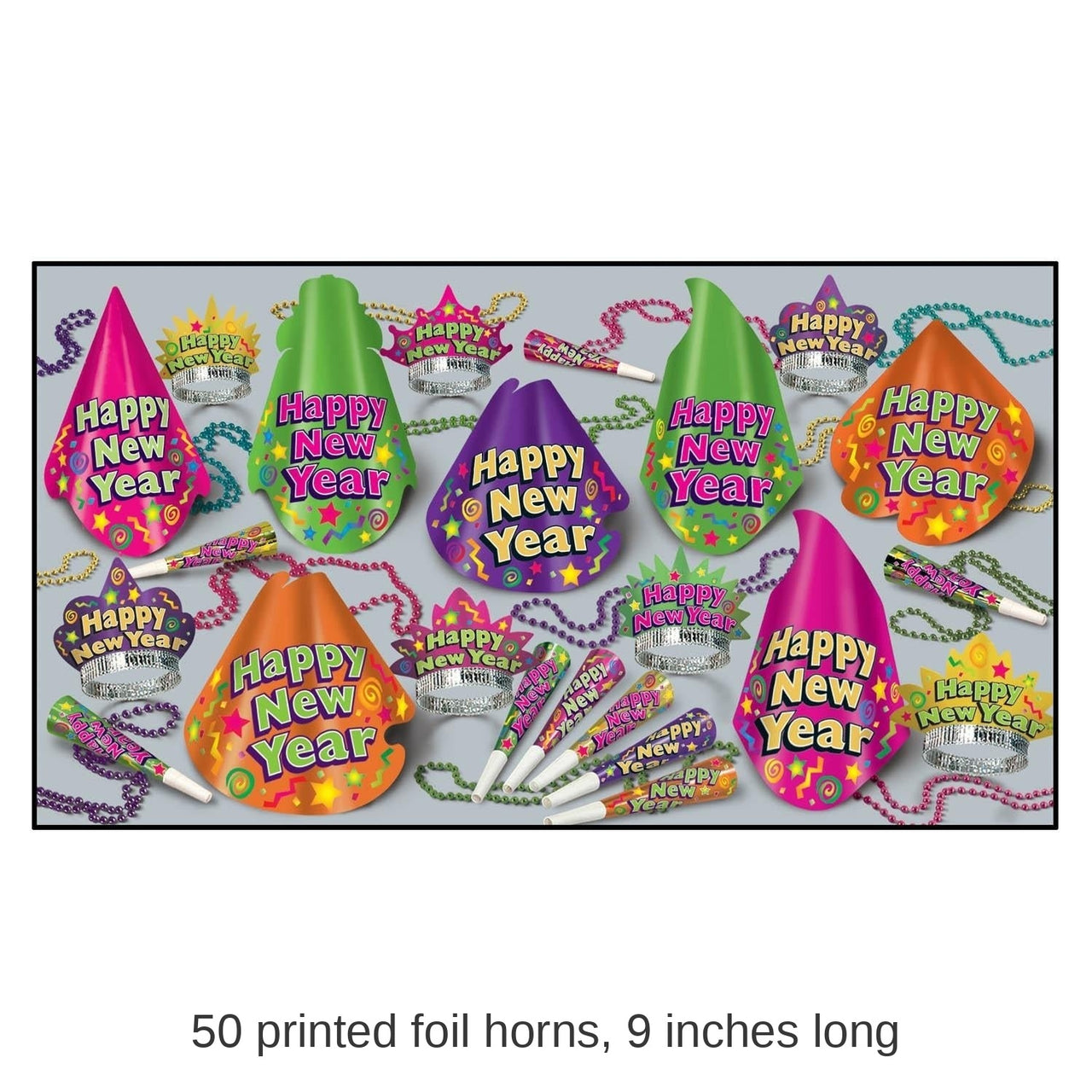 Color-Brite New Year's Eve Party Kit for 50 People