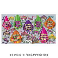 Color-Brite New Year's Eve Party Kit for 50 People