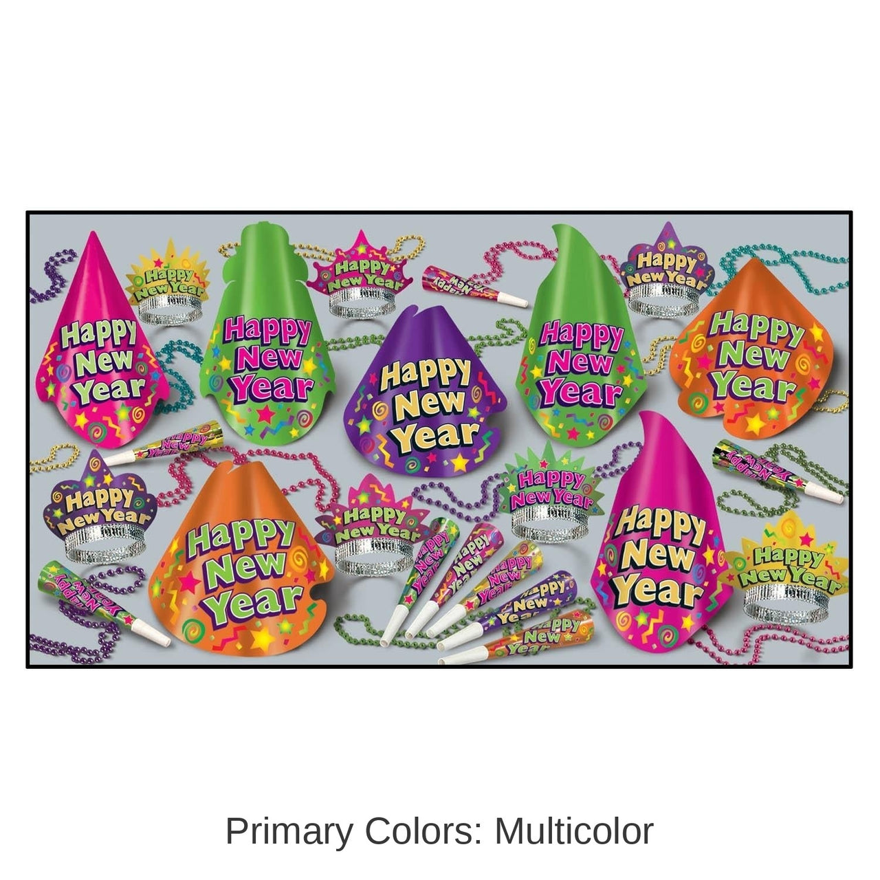 Color-Brite New Year's Eve Party Kit for 50 People