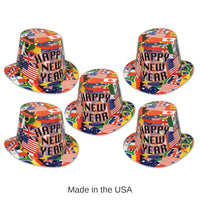 25 Pack Bulk International New Years Party Hi-Hat