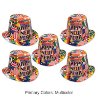 25 Pack Bulk International New Years Party Hi-Hat