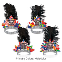50 Pack Bulk New Year's Eve International Tiara