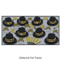 Swing Gold New Year's Eve Party Kit for 50 People