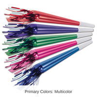 100 Pack Bulk Foil New Years Party Horns with Tassel