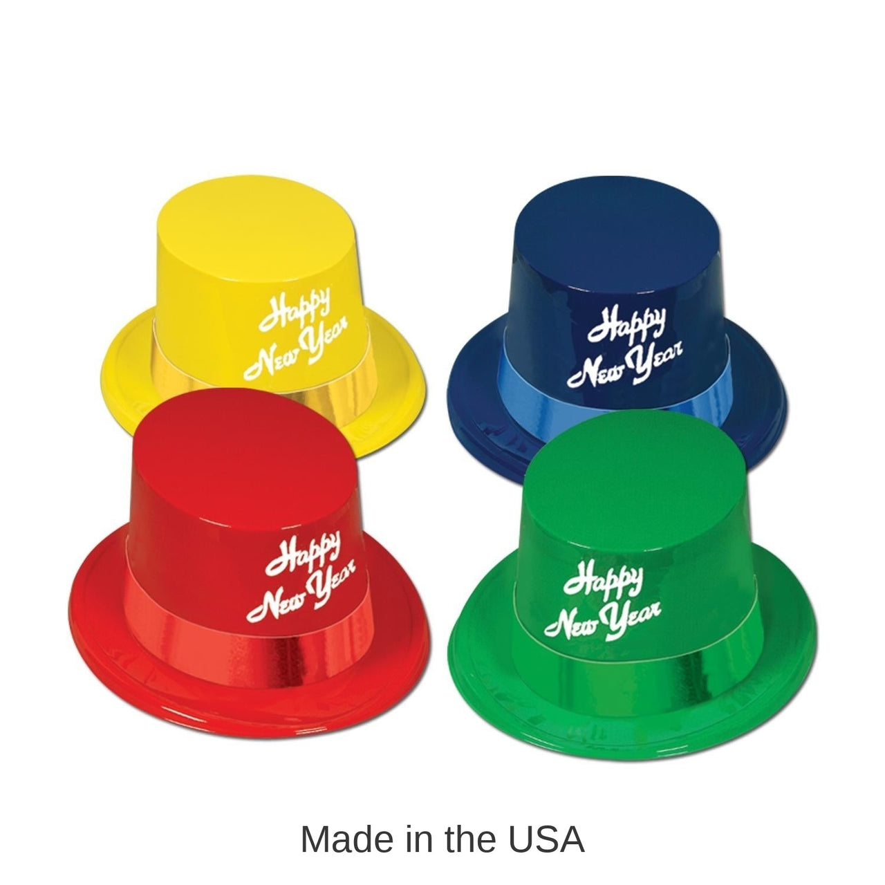 25 Pack Bulk Legacy New Years Party Toppers asst colors