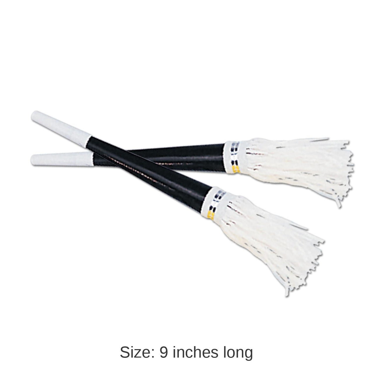 100 Pack Bulk Black New Years Party Horns with White Tassel