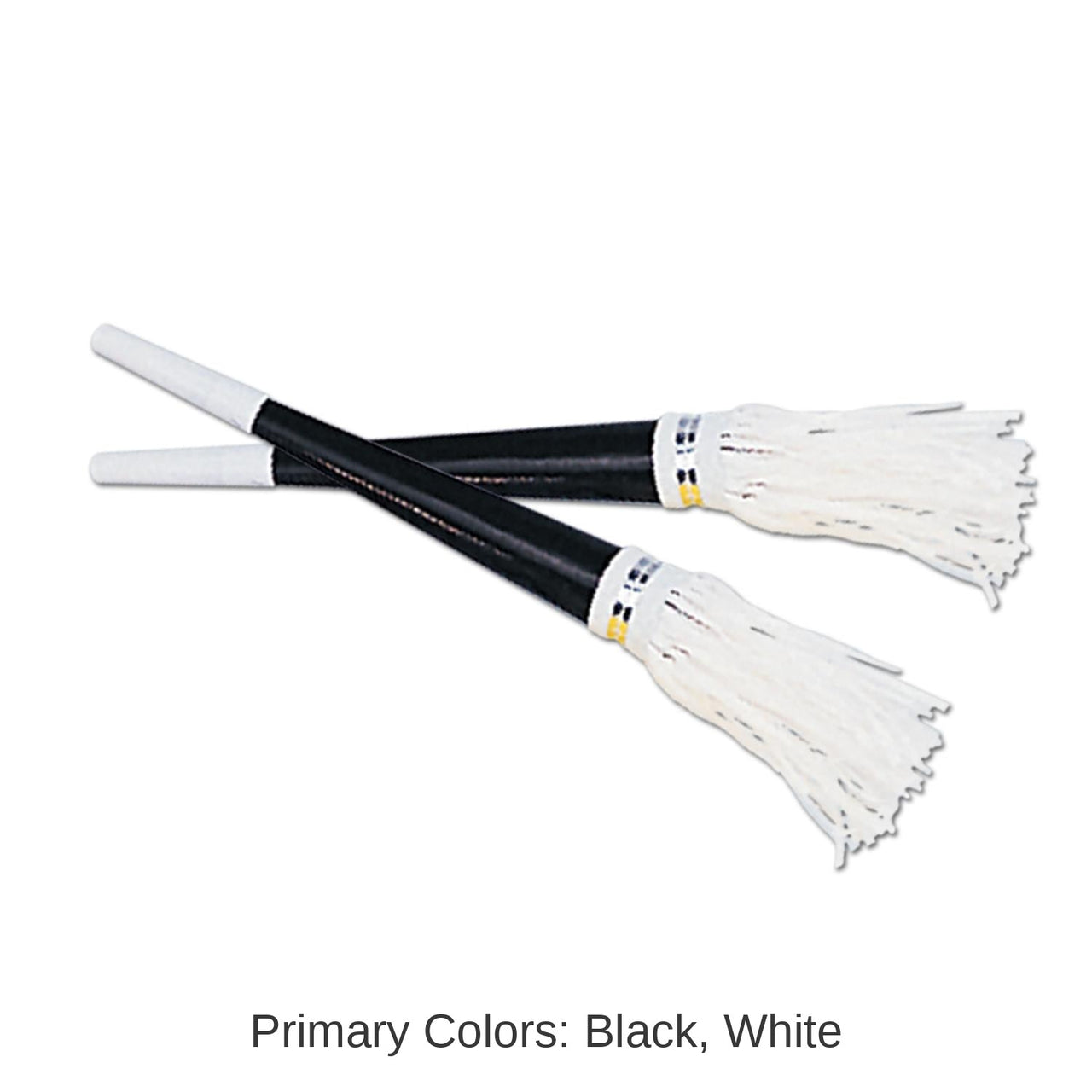 100 Pack Bulk Black New Years Party Horns with White Tassel