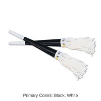 100 Pack Bulk Black New Years Party Horns with White Tassel