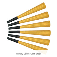 100 Pack Bulk Swingin' Gold New Years Party Horns