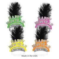 50 Pack Bulk New Year's Eve Neon Swing Tiara