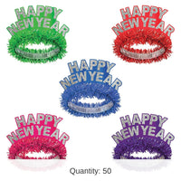 50 Pack Bulk Happy New Year Regal Tiara
