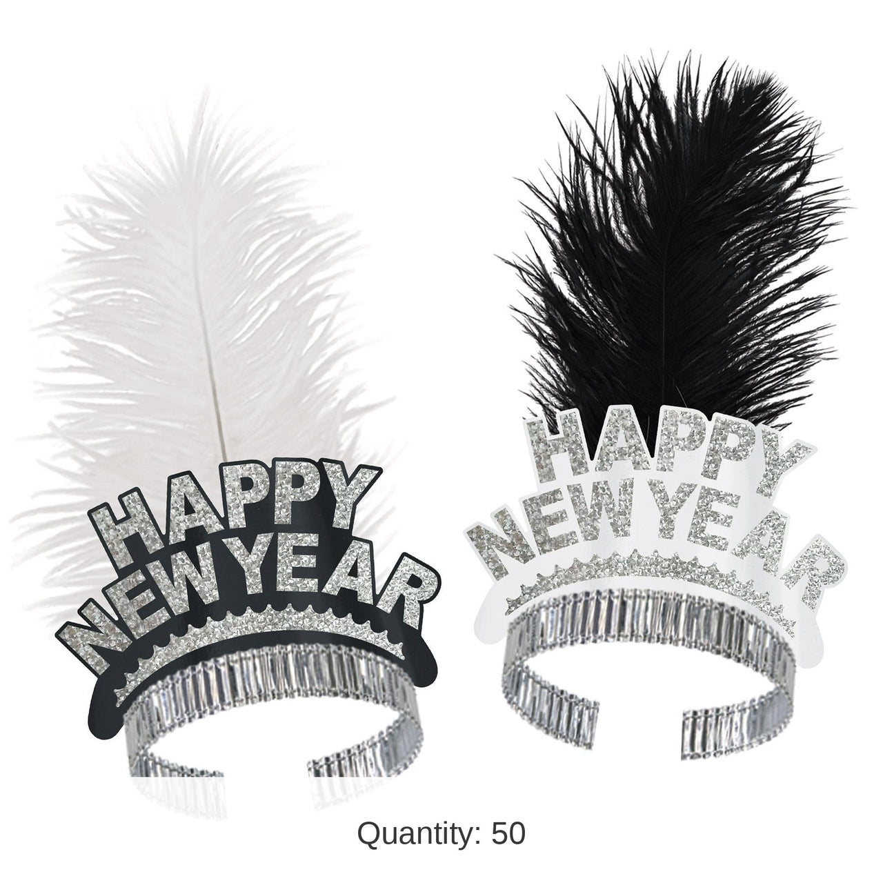 50 Pack Bulk New Year's Eve Chicago Swing Tiara