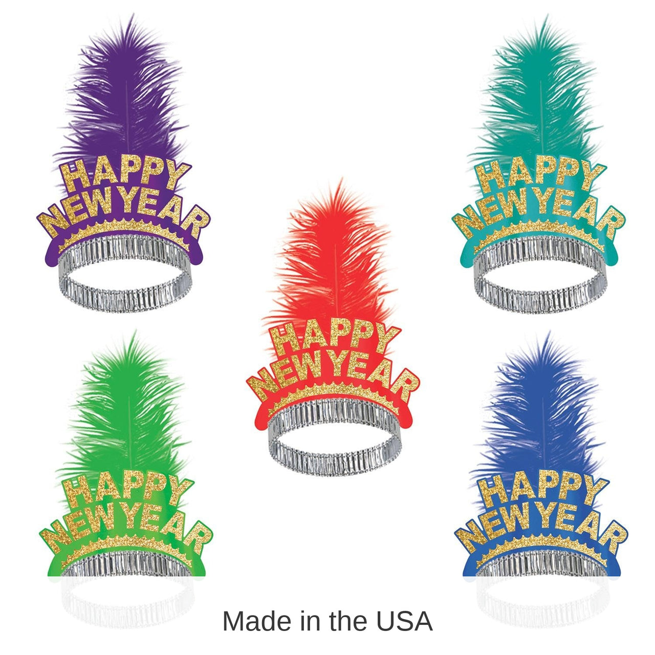 50 Pack Bulk New Year's Eve Gold Coast Tiara