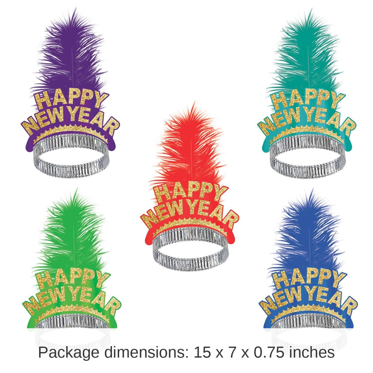 50 Pack Bulk New Year's Eve Gold Coast Tiara