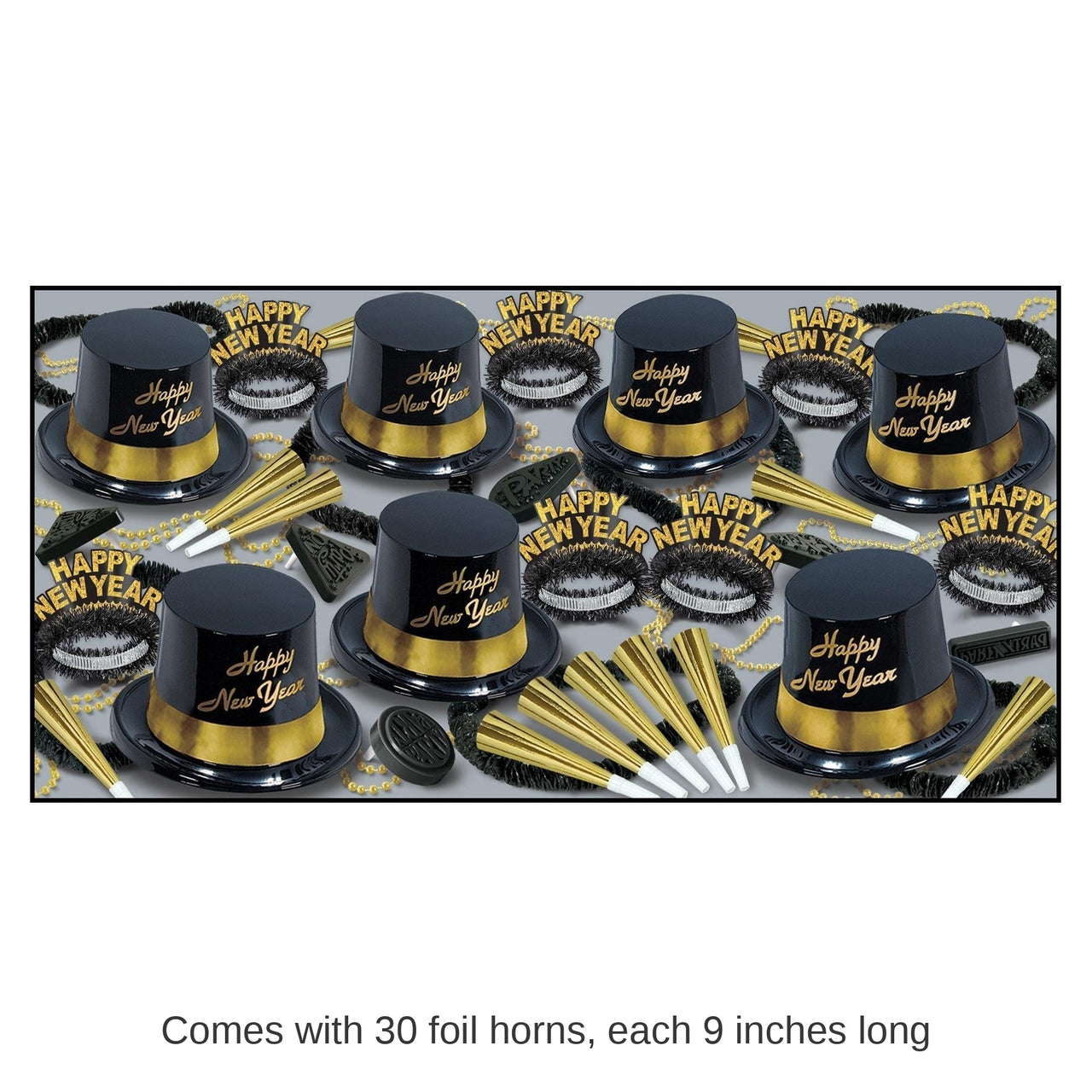 Gold Legacy New Year's Eve Party Kit for 50 People