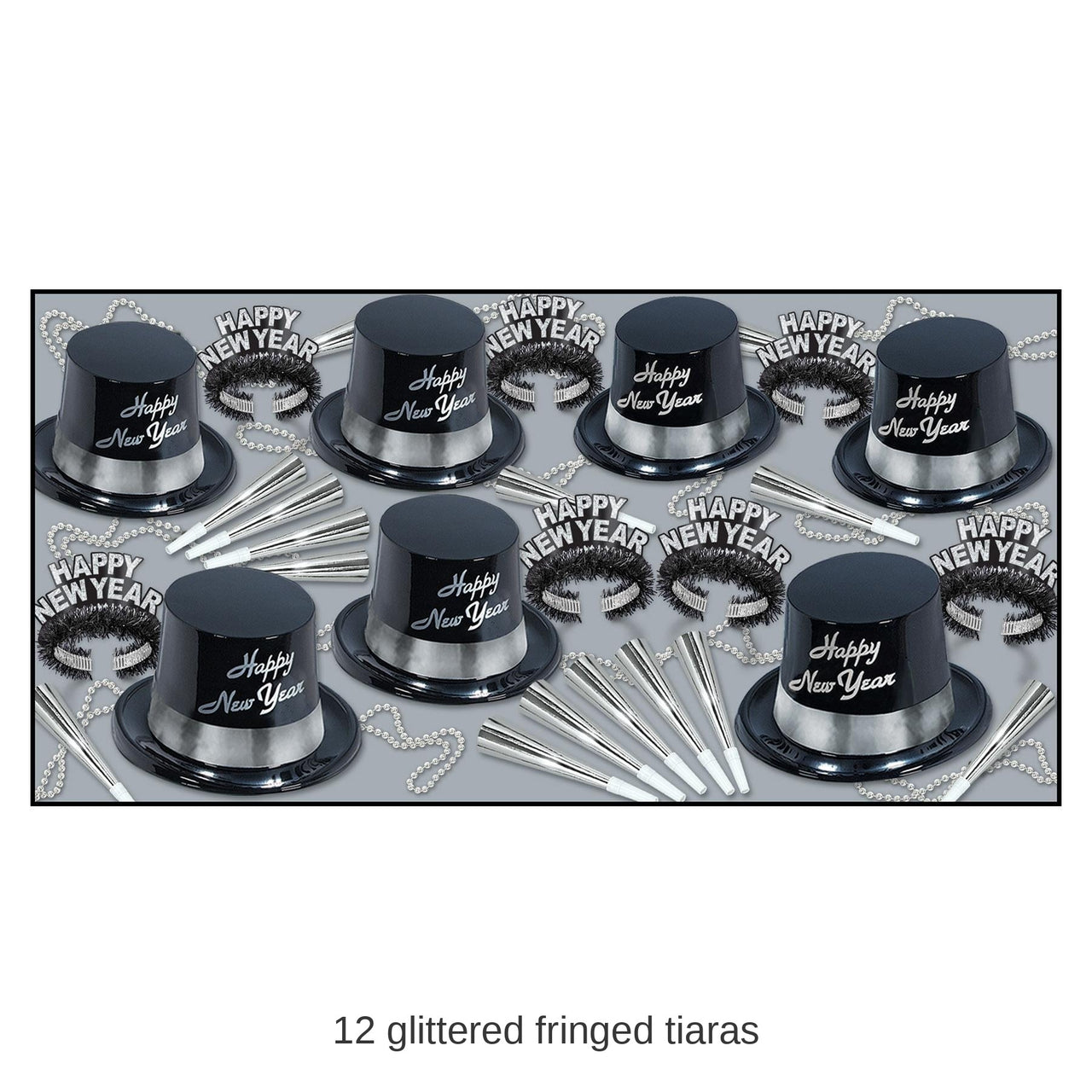 New Year's Eve Silver Legacy Party Kit for 25 People