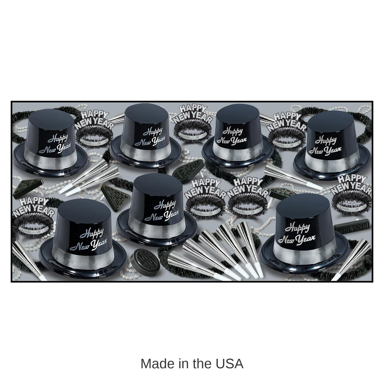 Silver Legacy New Year's Eve Party Kit for 50 People