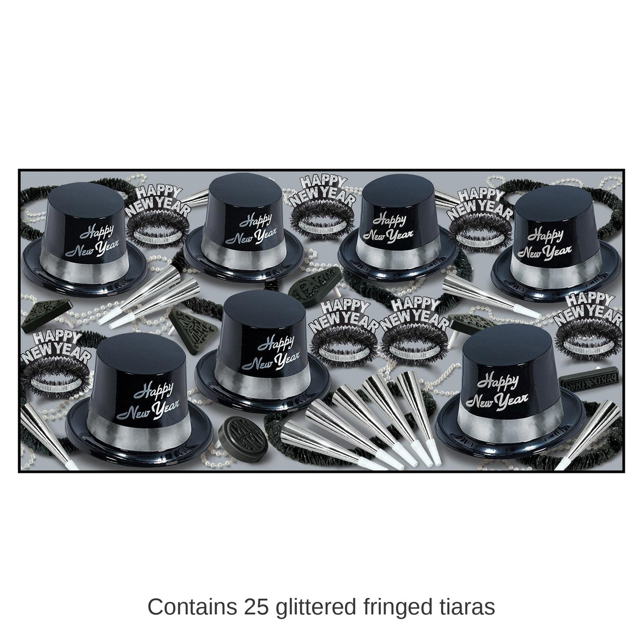 Silver Legacy New Year's Eve Party Kit for 50 People