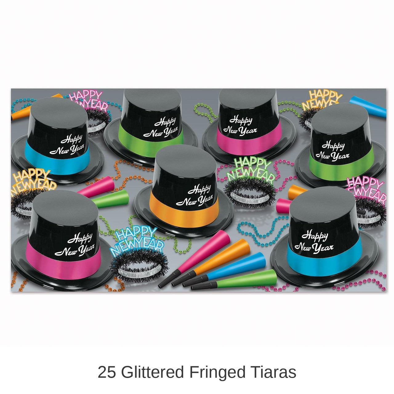 Neon Legacy New Year's Eve Party Kit for 50 People