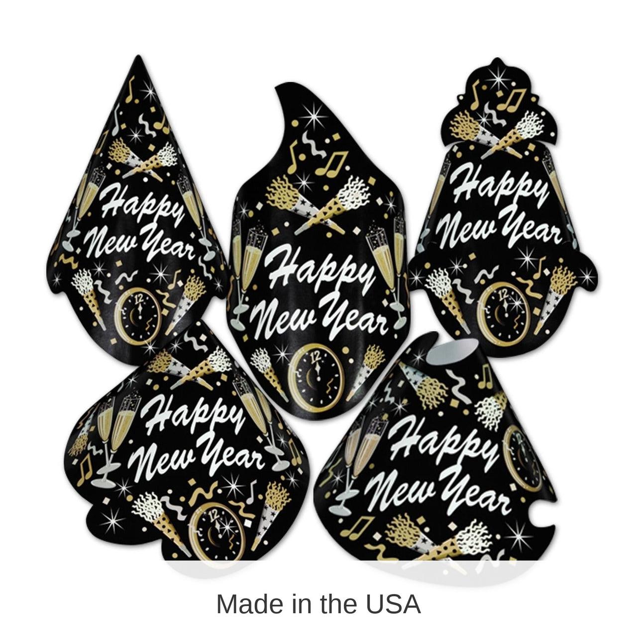 50 Pack Bulk New Year Tymes New Year's Eve Party Hats