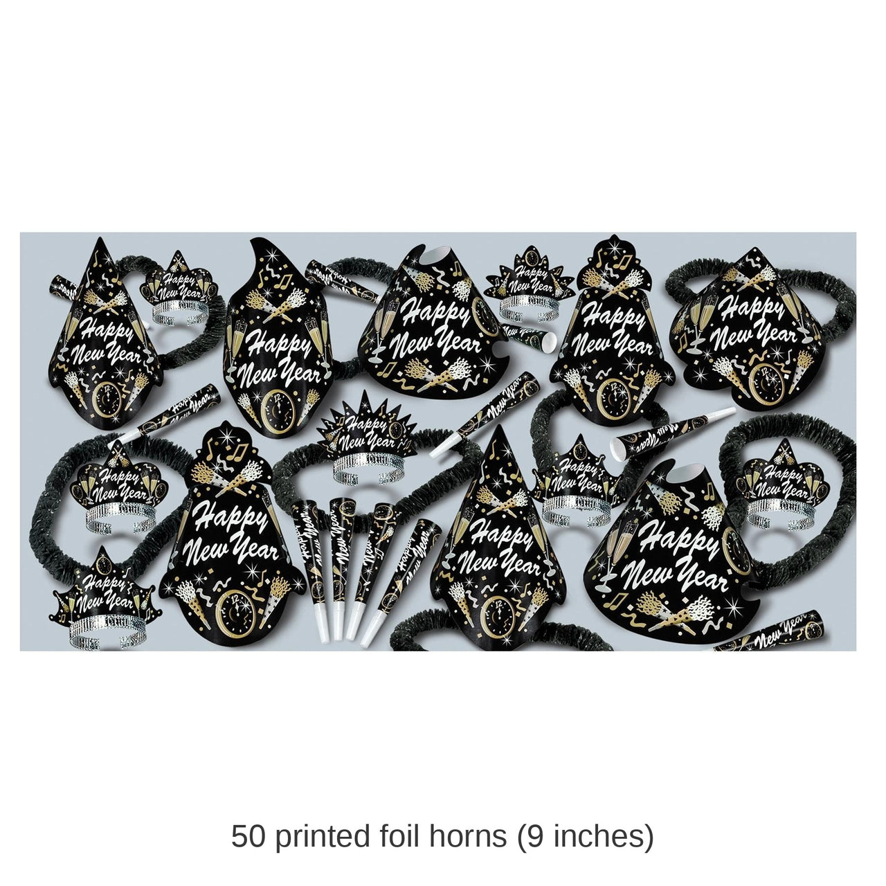 New Year Tymes New Year's Eve Party Kit for 50 People
