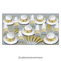 LA Swing Gold New Year's Eve Party Kit for 50 People