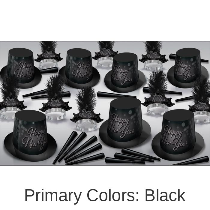 Blackout New Year Party Kit for 50 People