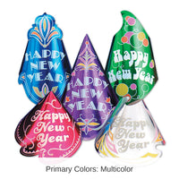 50 Pack Bulk Champagne Hat New Year's Eve Party Kit