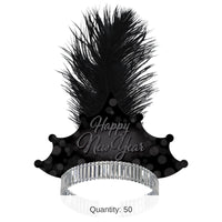 50 Pack Bulk Blackout New Year Tiara