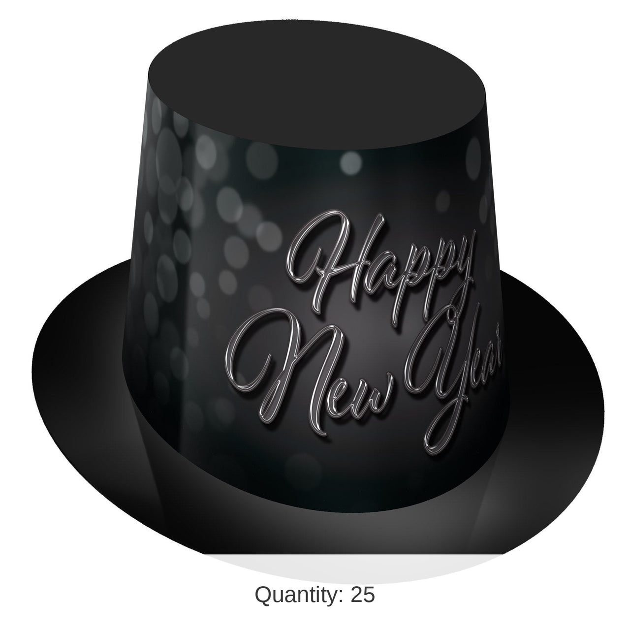 25 Pack Bulk Blackout New Year Hi-Hat