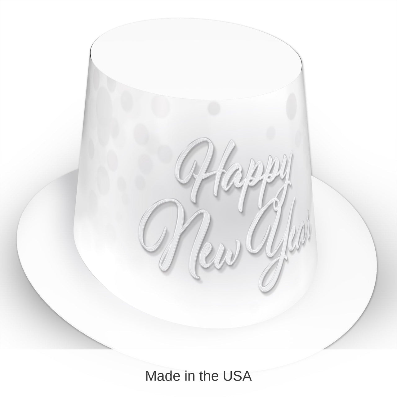 25 Pack Bulk Whiteout New Year Hi-Hat