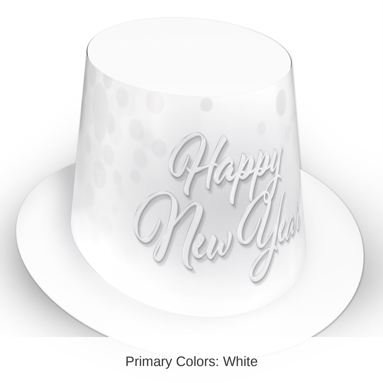 25 Pack Bulk Whiteout New Year Hi-Hat