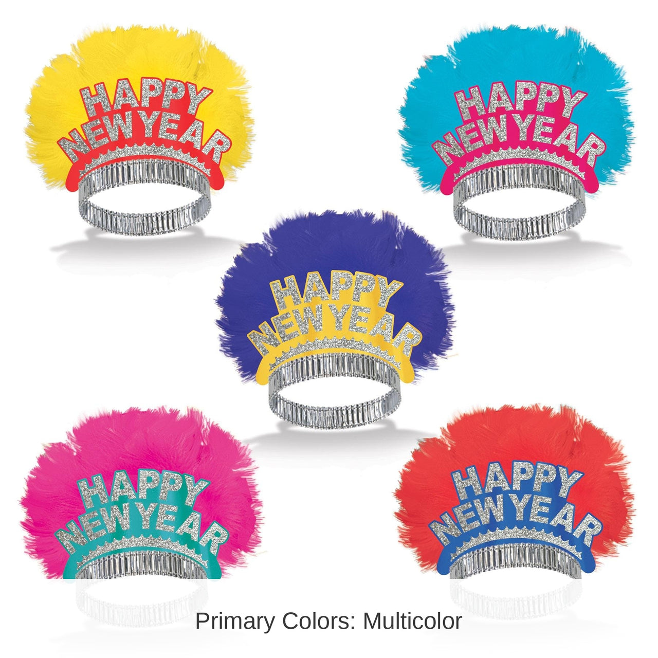 50 Pack Bulk Happy New Year Bird Of Paradise Tiara
