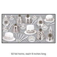 Silver Dollar New Year's Eve Party Kit for 50 People