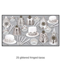 Silver Dollar New Year's Eve Party Kit for 50 People