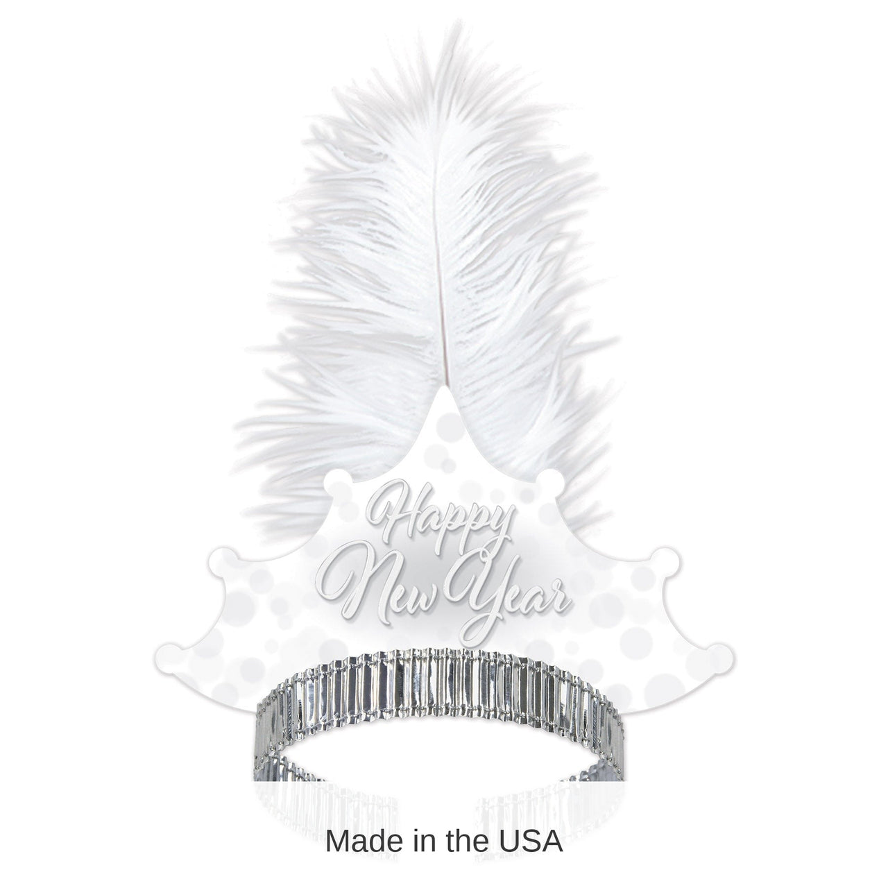 50 Pack Bulk Whiteout New Year Tiara