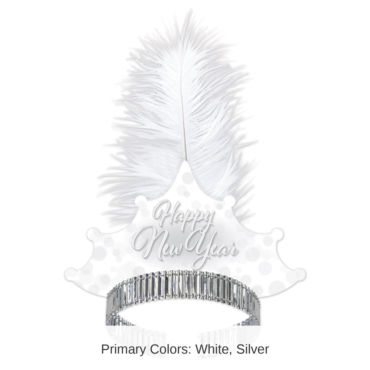 50 Pack Bulk Whiteout New Year Tiara