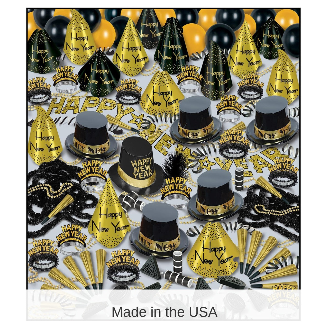 Golden Bonanza New Year's Eve Party Kit for 100 People