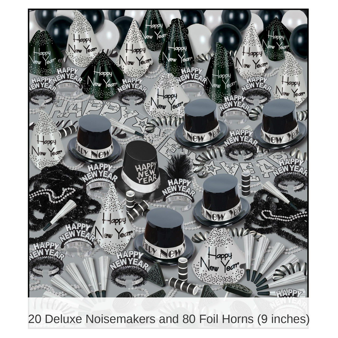 Silver Bonanza New Year's Eve Party Kit for 100 People