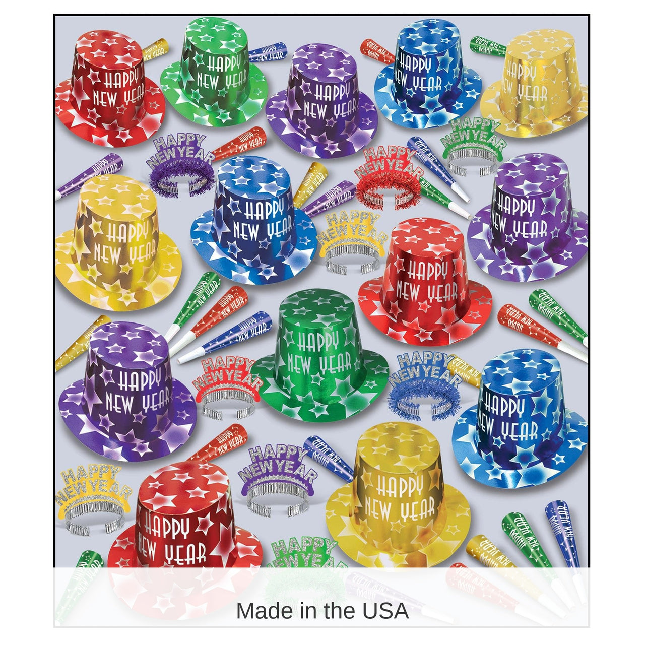 Gem-Star Deluxe New Year's Eve Party Kit for 100 People