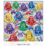 Gem-Star Deluxe New Year's Eve Party Kit for 100 People