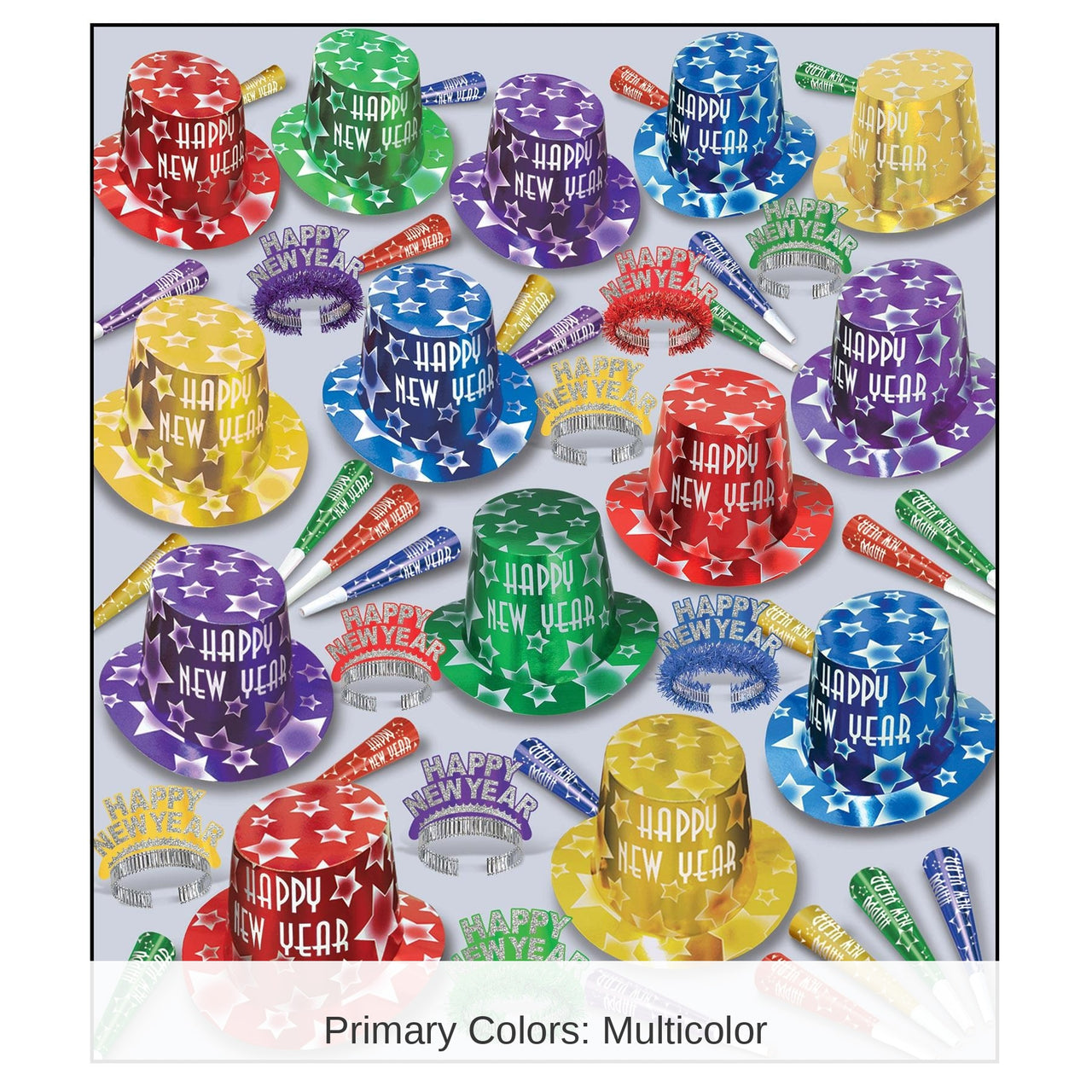 Gem-Star Deluxe New Year's Eve Party Kit for 100 People
