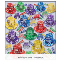 Gem-Star Deluxe New Year's Eve Party Kit for 100 People