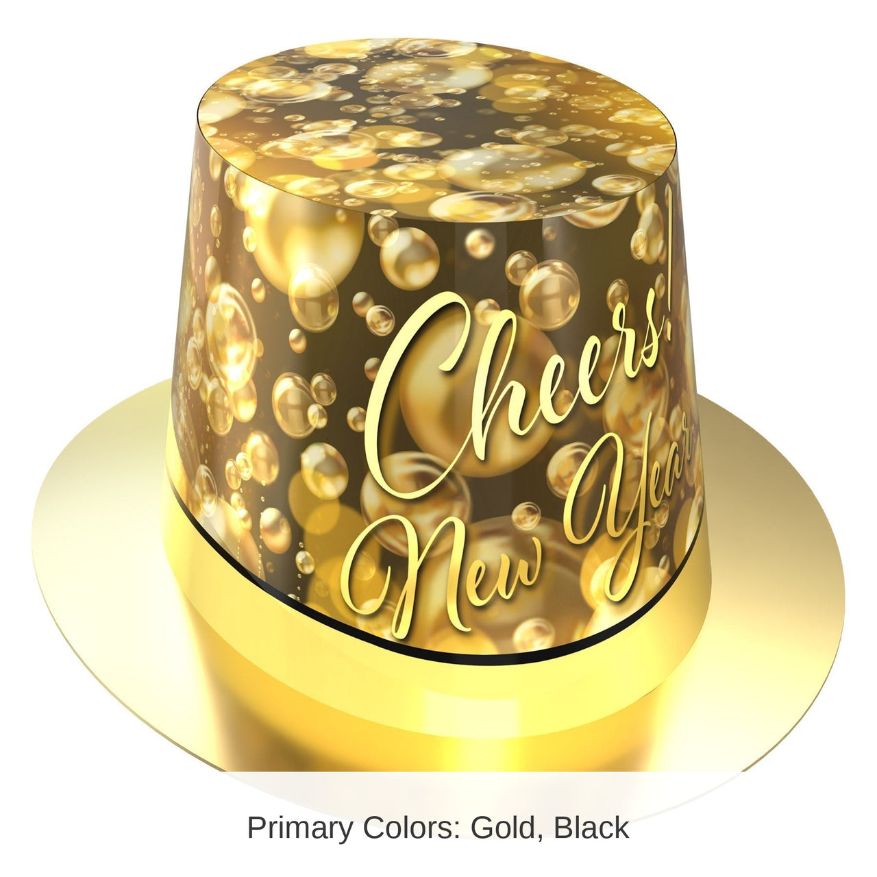 25 Pack Bulk Champagne New Year Hi-Hat