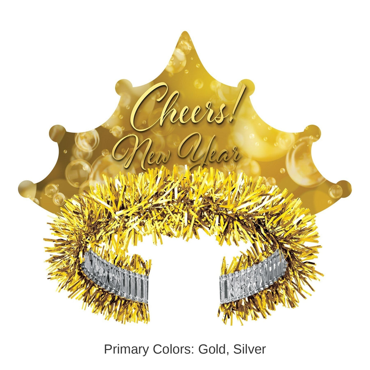 50 Pack Bulk Champagne New Year Tiara