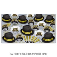 Chairman Gold New Year's Eve Party Kit for 50 People