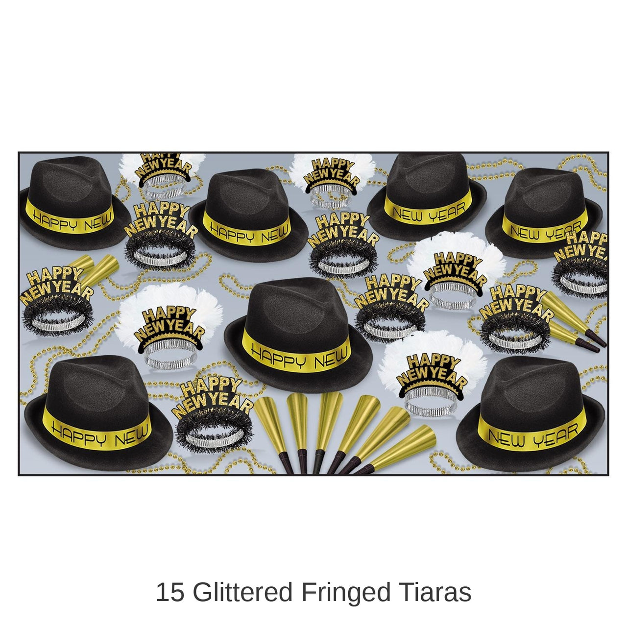 Chairman Gold New Year's Eve Party Kit for 50 People