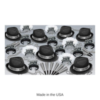 Chairman Silver New Year's Eve Party Kit for 50 People